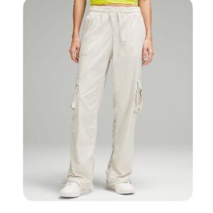 lululemon athletica dance studio relaxed mid rise pant in bone